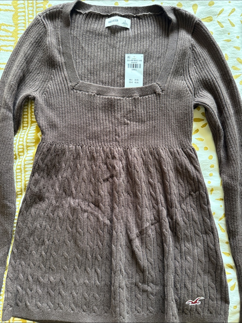 Hollister brown baby doll top